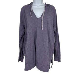 Eddie Bauer Women's Purple Long-Sleeve Lightweight Hoodie Size 2XL